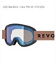 REVOLT リボルト スノーボード ゴーグル ユニセックス 調光レンズ 平面レンズ SUPER LIGHT FRAME R25MBW ムラサキスポーツ 24-25モデル LL J17(BGP-ONESIZE)