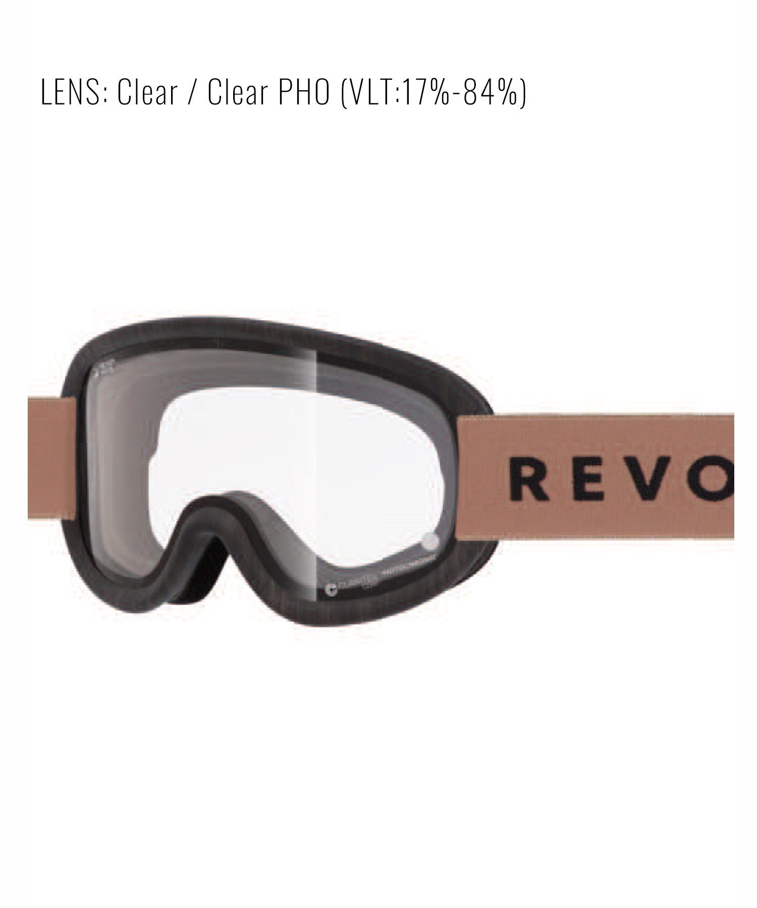 REVOLT リボルト スノーボード ゴーグル ユニセックス 調光レンズ 平面レンズ SUPER LIGHT FRAME R25MBW ムラサキスポーツ 24-25モデル LL J17(BGP-ONESIZE)