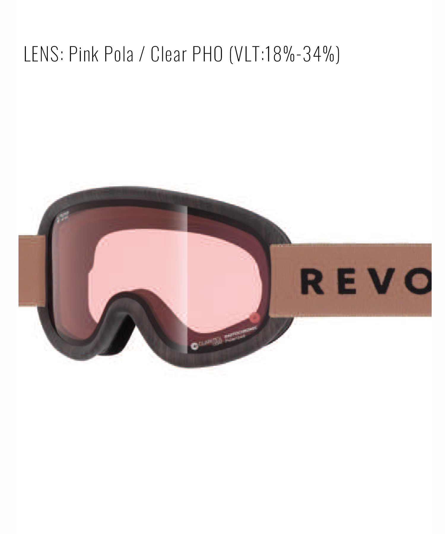 REVOLT リボルト スノーボード ゴーグル ユニセックス 調光レンズ 平面レンズ SUPER LIGHT FRAME R25MBW ムラサキスポーツ 24-25モデル LL J17(BGP-ONESIZE)