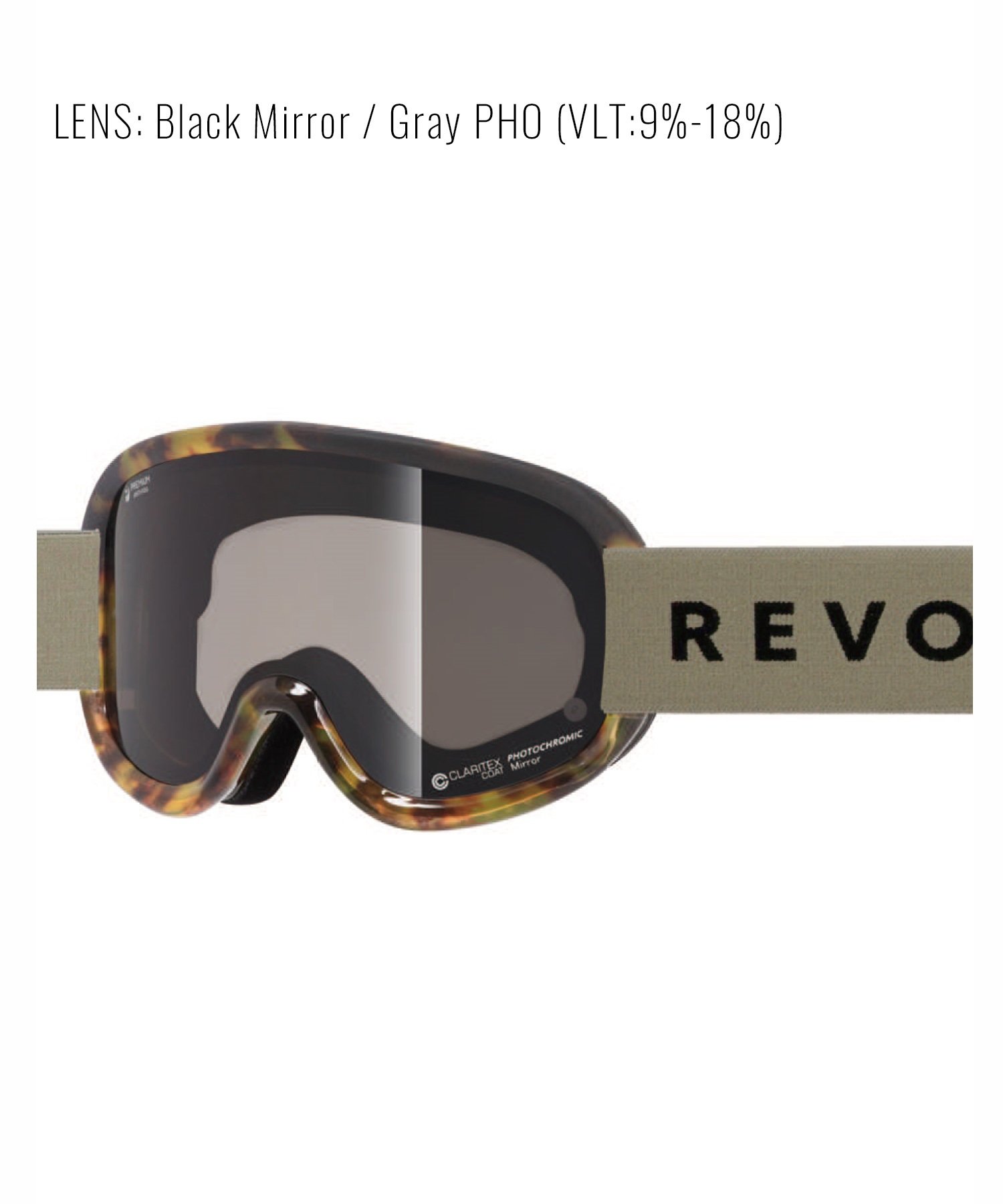 REVOLT リボルト スノーボード ゴーグル ユニセックス 調光レンズ 平面レンズ SUPER LIGHT FRAME R25TOR ムラサキスポーツ 24-25モデル LL J17(BGP-ONESIZE)