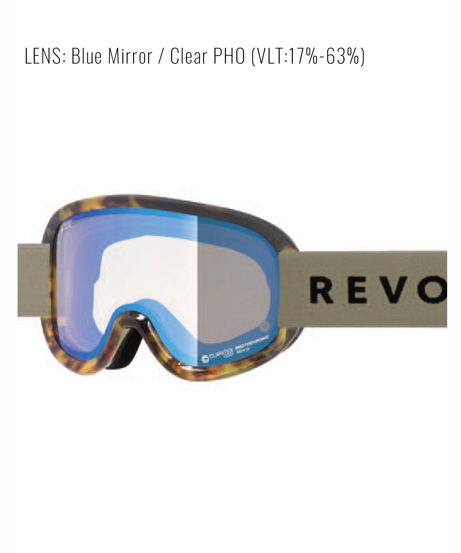 REVOLT リボルト スノーボード ゴーグル ユニセックス 調光レンズ 平面レンズ SUPER LIGHT FRAME R25TOR ムラサキスポーツ 24-25モデル LL J17(BGP-ONESIZE)