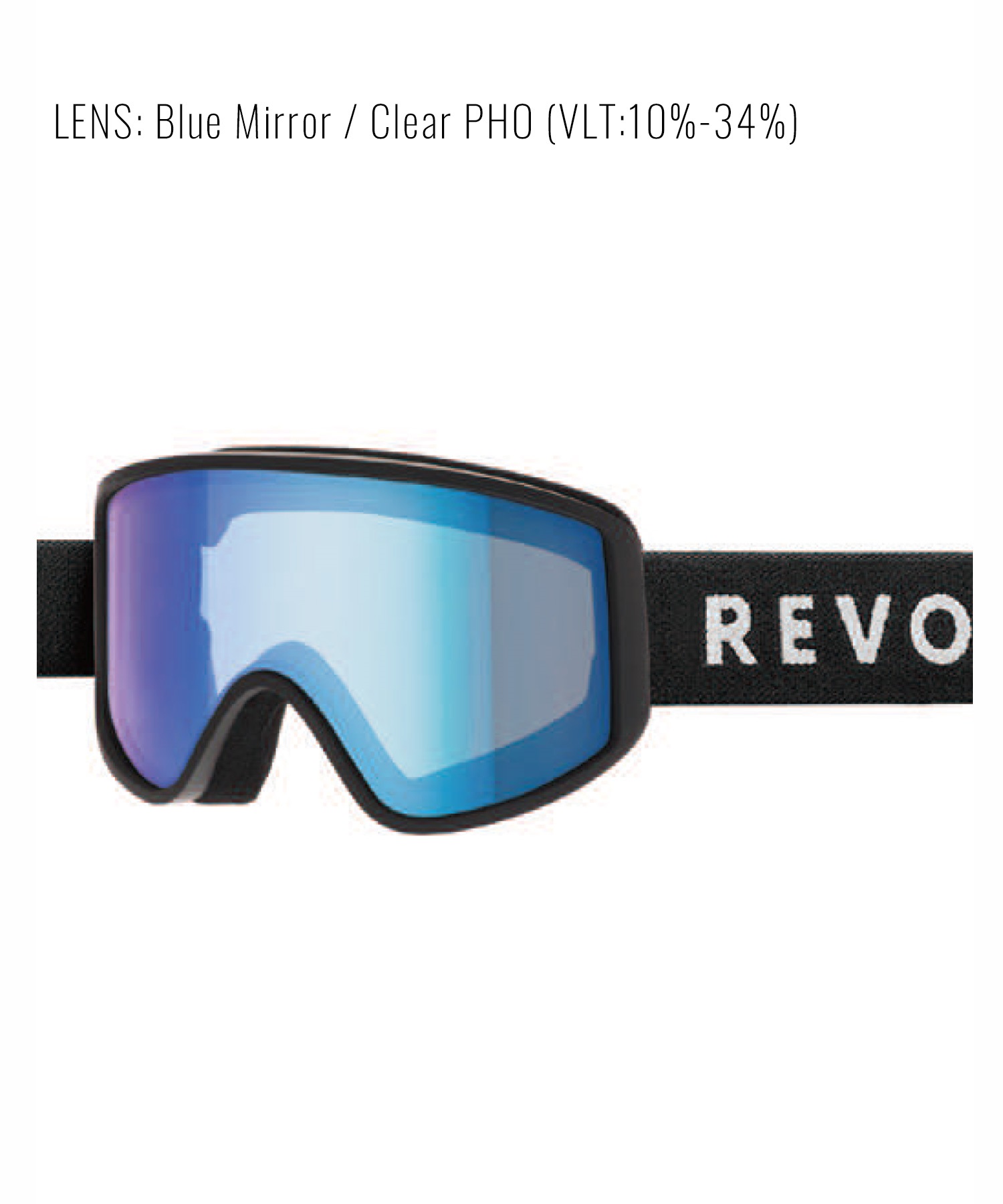 REVOLT リボルト スノーボード ゴーグル ユニセックス 調光レンズ 平面レンズ FLAT LIGHT FRAME RC ムラサキスポーツ 24-25モデル LL J17(24BCP-ONESIZE)