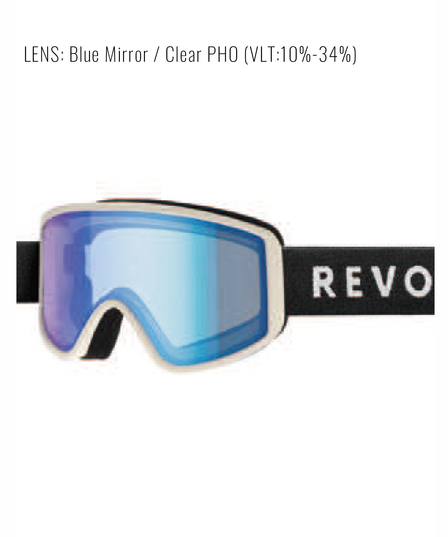 REVOLT リボルト スノーボード ゴーグル ユニセックス 調光レンズ 平面レンズ FLAT LIGHT FRAME RC ムラサキスポーツ 24-25モデル LL J17(24BCP-ONESIZE)