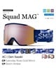 SMITH スミス スノーボード ゴーグル ユニセックス 平面 SQUAD MAG ムラサキスポーツ 24-25モデル LX I20(WhiteVapor-ONESIZE)