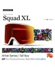 SMITH スミス スノーボード ゴーグル ユニセックス 平面 SQUAD XL ムラサキスポーツ 24-25モデル LX I20(ArtistSiriesTallBoy-ONESIZE)