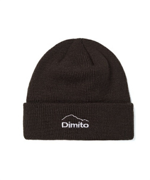 スノーボード ビーニー DIMITO ディミト MT-LOGO-KNIT-BEANIE ユニセックス 22-23モデル ムラサキスポーツ JJ I14(BROWN-F)