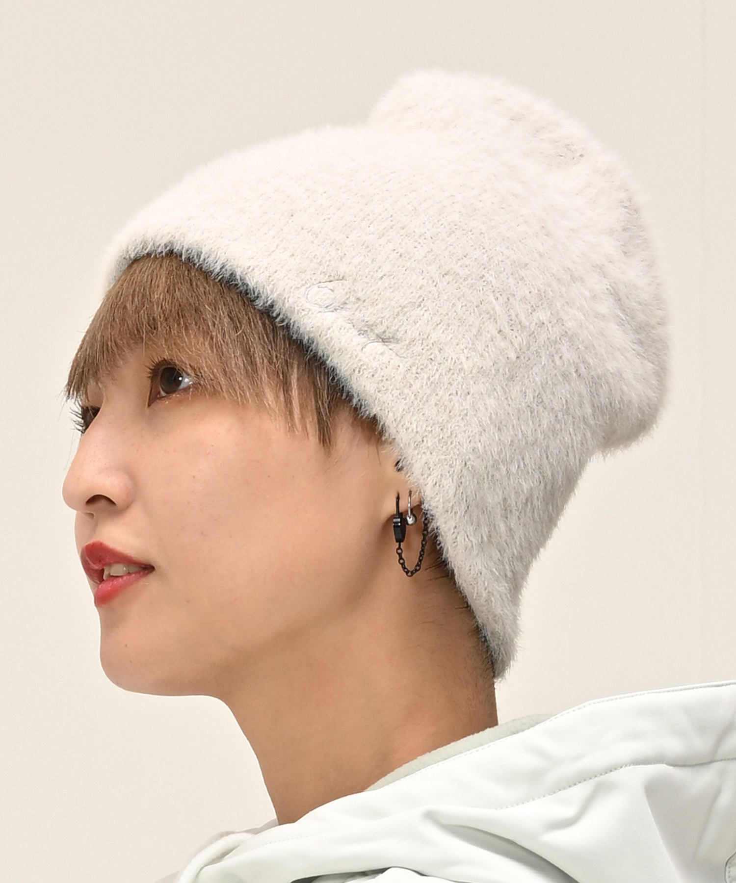 スノーボード ビーニー レディース 6KNOT シックスノット SHAGGY BEANIE 6KKC0101 ムラサキスポーツ 23-24モデル KX L15(GRAY-ONESIZE)