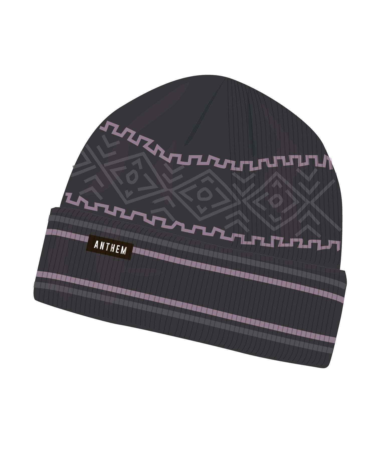 スノーボード ビーニー ユニセックス ANTHEM アンセム NORDIC BEANIE 23-24モデル ムラサキスポーツ KX J27(BLACK-ONESIZE)