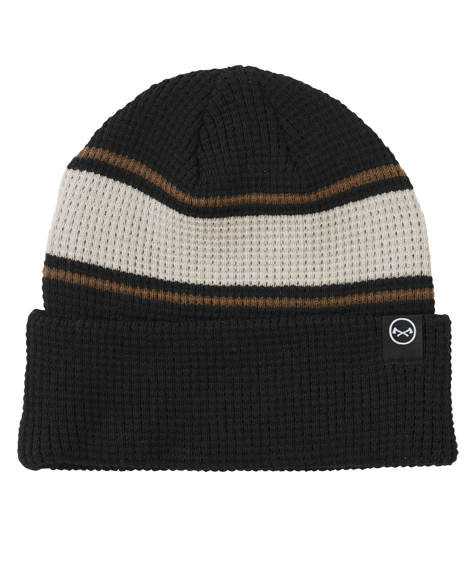 ANTHEM アンセム スノーボード ビーニー ユニセックス ニット帽 WAFFLE BEANIE ムラサキスポーツ 24-25モデル LX J10(WHITE-ONESIZE)