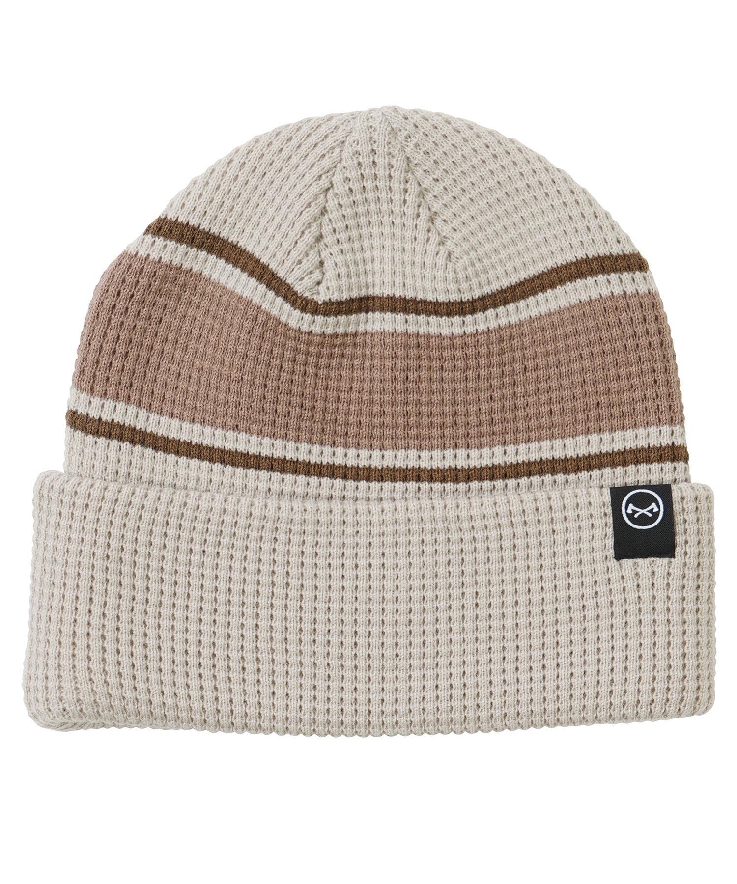 ANTHEM アンセム スノーボード ビーニー ユニセックス ニット帽 WAFFLE BEANIE ムラサキスポーツ 24-25モデル LX J10(WHITE-ONESIZE)