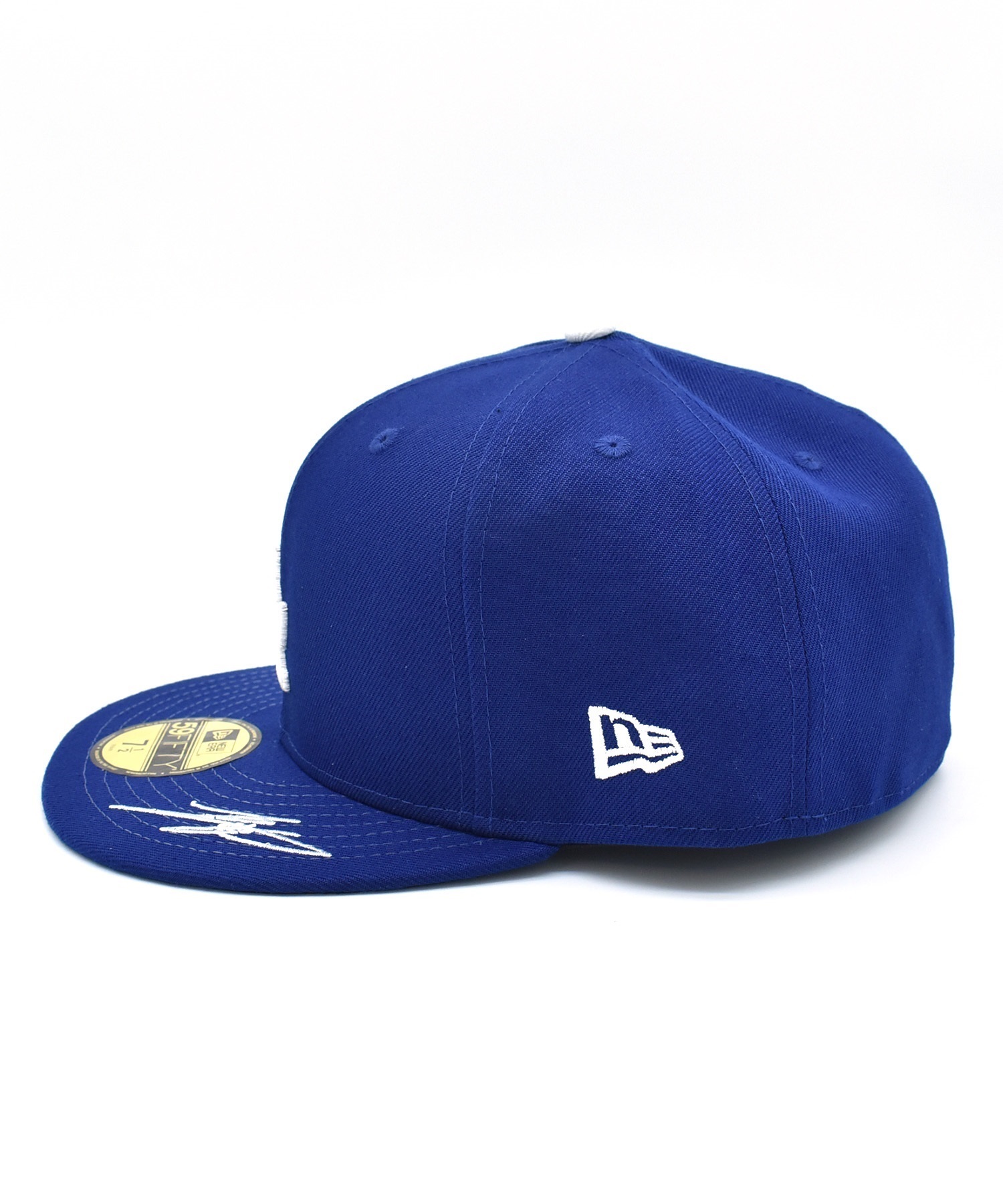 NEW ERA ニューエラ 59FIFTY Shohei Ohtani Signature Collection ロサンゼルス・ドジャース サイン ダークロイヤル キャップ 帽子 14384008(DROY-7)