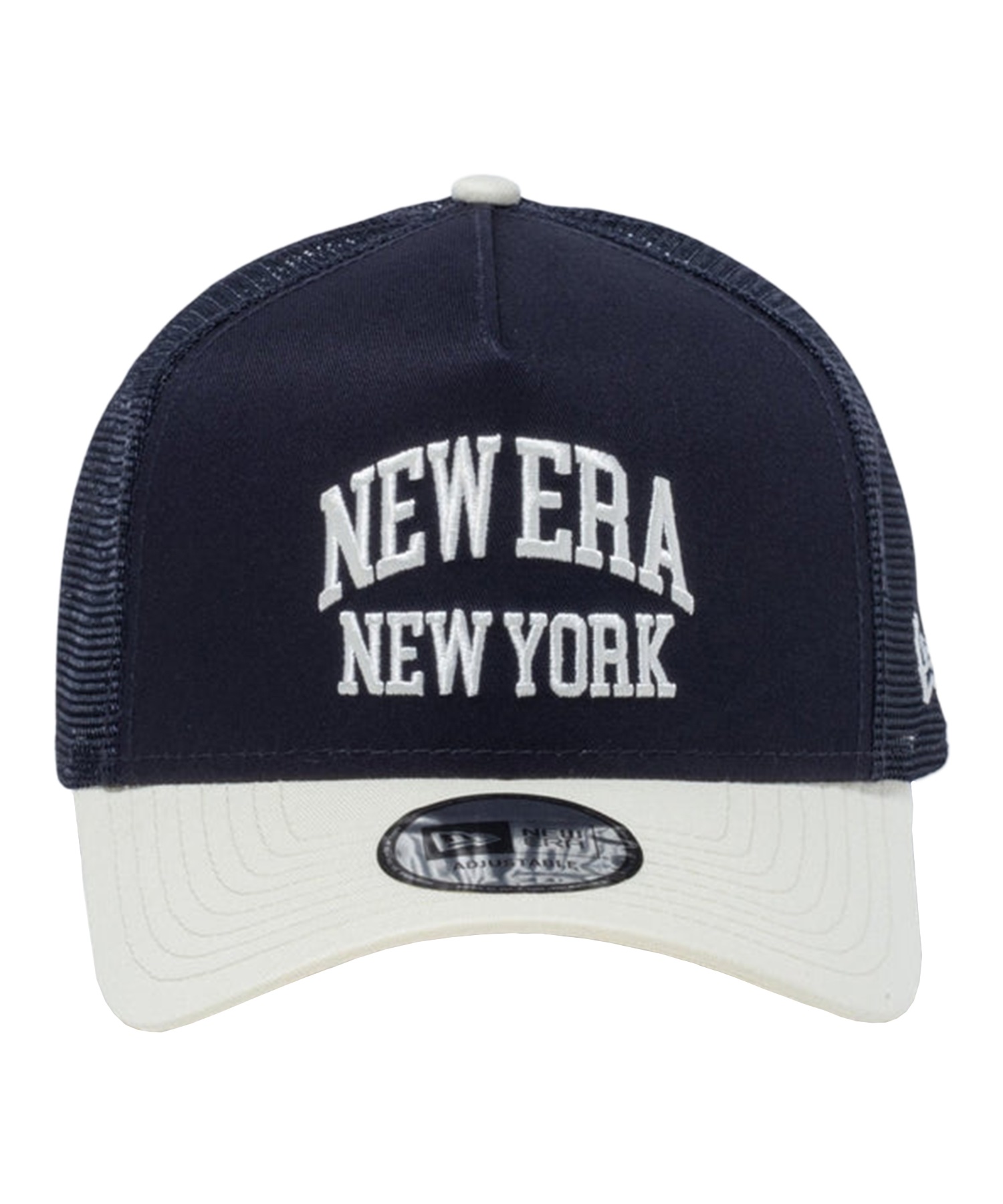 NEW ERA/ニューエラ 9FORTY A-Frame トラッカー Classic College ネイビー/クローム 14109735 キャップ(NVWT-F)