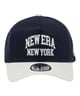 NEW ERA/ニューエラ 9FORTY A-Frame トラッカー Classic College ネイビー/クローム 14109735 キャップ(NVWT-F)