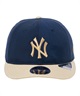 NEW ERA ニューエラ RC 9FIFTY Curved Visor Vintage Nylon ニューヨーク・ヤンキース ネイビー ベージュバイザー キャップ 帽子 14109446(NVBE-F)