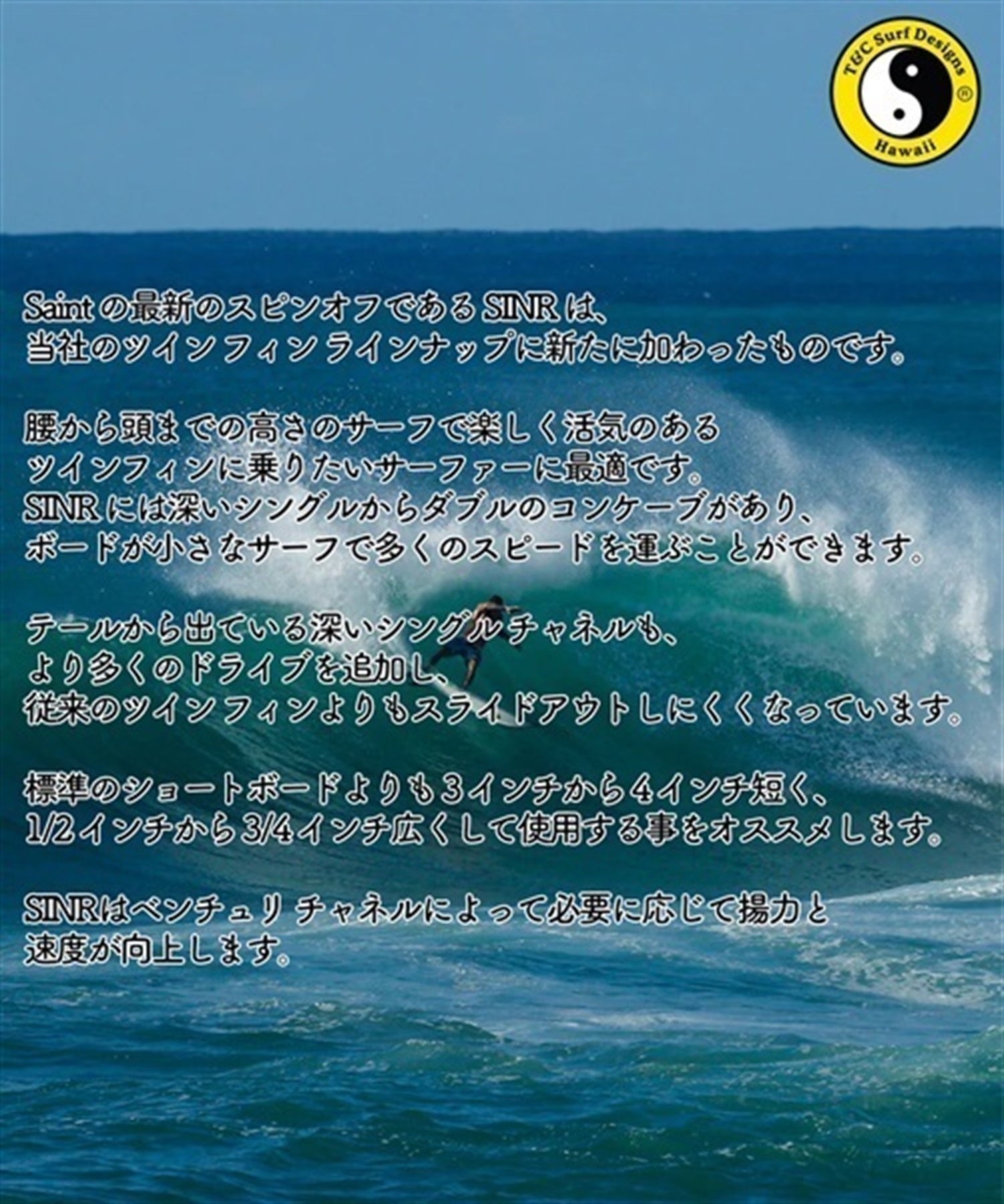 T&C SURF タウン&カントリー SINR GLENN PANG サーフボード　ショートボード ムラサキスポーツ KK D20(BKRD-5.7)