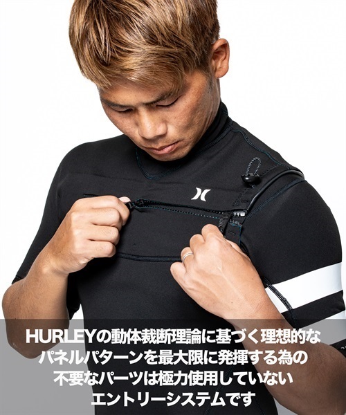 Hurley ハーレー CZ ADVANTAGE+ 2X2mm MZSPAD23 メンズ ウェットスーツ スプリング ムラサキスポーツ KK D12(BK-M)