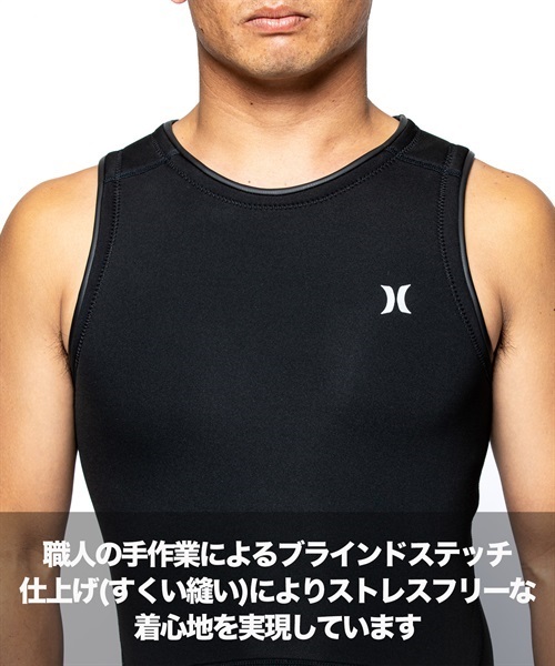 Hurley ハーレー NZ ADVANTAGE+ 2X2mm MZLJAD23 メンズ ウェットスーツ ロングジョン ムラサキスポーツ KK D12(BK-M)