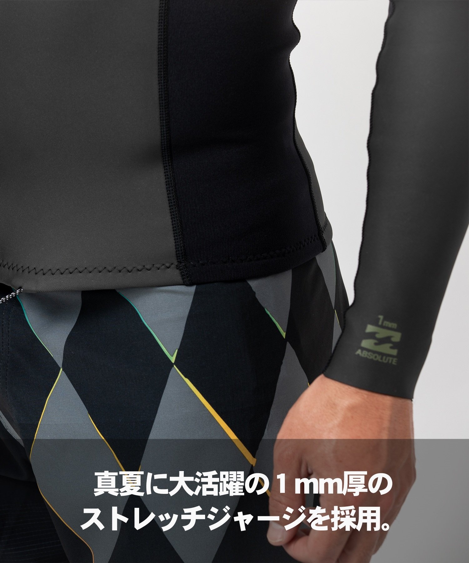 BILLABONG ビラボン LJK FZ ABSOLUTE OG 1ｍｍ BE011-884 メンズ ウェットスーツ ジャケット ムラサキスポーツ(BLK-M)