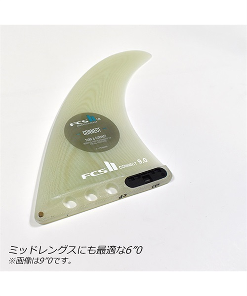 FCS2 エフシーエスツー CONNECT PG LB FIN 6 コネクト FCON-PG02-LB60R サーフィン フィン II C14(CLEAR-6.0)