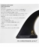 FCSII エフシーエスツー FIN PG CHRISTENSON SINGLE FIN クリス・クリステンソン 8.5インチ FCHR-PG01-LB85R サーフィン フィン HH L30(BLK-8.5)