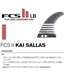 FCSII エフシーエスツー FIN PG KAI SALLAS 7.0 SMOKE カイ・サラス FKAI-PG01 サーフィン フィン HH A4(SMK-7.0)