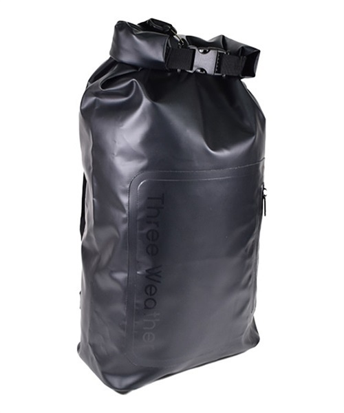 サーフィン ウエットバック THREE WEATHER スリーウェザー DRY BAG SHOULDE ドライバッグ ショルダー FF F4(BK-M)