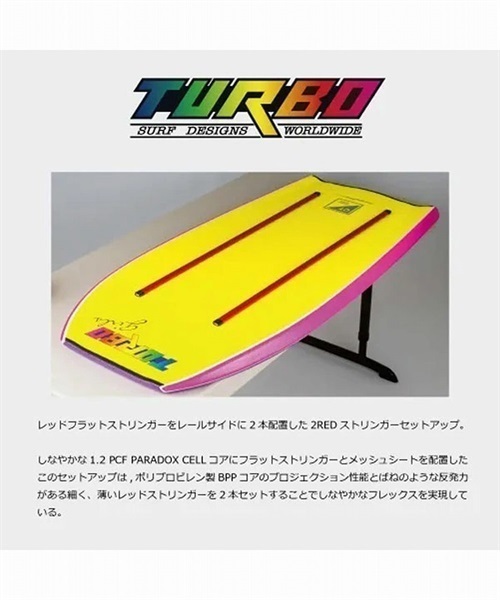 TURBO ターボ TURBO 8 BAT TAIL エイト 2022年モデル レディース ボディボード ムラサキスポーツ JJ G28(PNK-91cm)