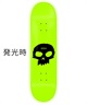 ZERO ゼロ スケートボード デッキ GITD SINGLE SKULL D6122 8.25inch 蓄光ロゴ(ONECOLOR-8.25inch)