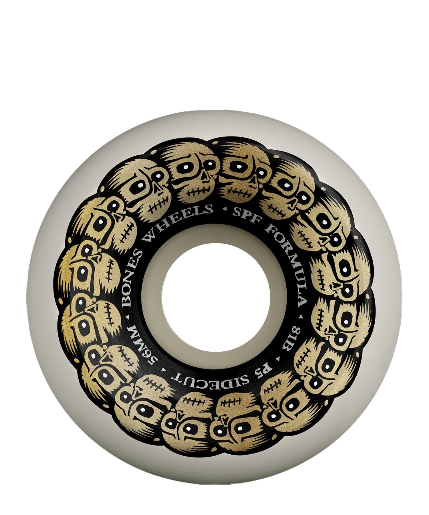 スケートボード ウィール BONES ボーンズ 33221334 SPF CIRCLE SKULLS 81B 56MM KK I12(ONECOLOR-ONESIZE)