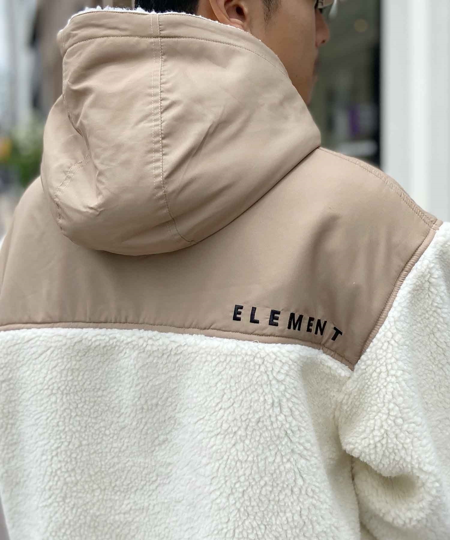 ELEMENT/エレメント メンズ ボアジャケット ボアフリースパーカー 