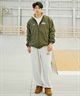 【ムラサキスポーツ別注】THRASHER/スラッシャー メンズ リバーシブルジャケット ナイロン/フリース 23MS-JKT1(GRY-M)