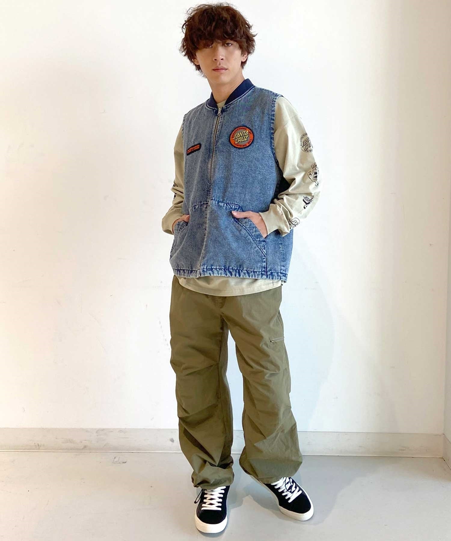 【ムラサキスポーツ限定】 SANTACRUZ/サンタクルーズ Mfg Dot Work Vest ムラサキスポーツ限定 502241201(L.BIG-M)