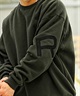 RVCA/ルーカ FAKE RVCA CR メンズ トレーナー クルーネック スウェット バックプリント 裏起毛 BD042-150(GSG0-S)