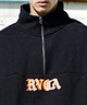 RVCA/ルーカ メンズ トレーナー ハーフジップアップ スウェット プリント 裏起毛 BD042-156(ATH-S)
