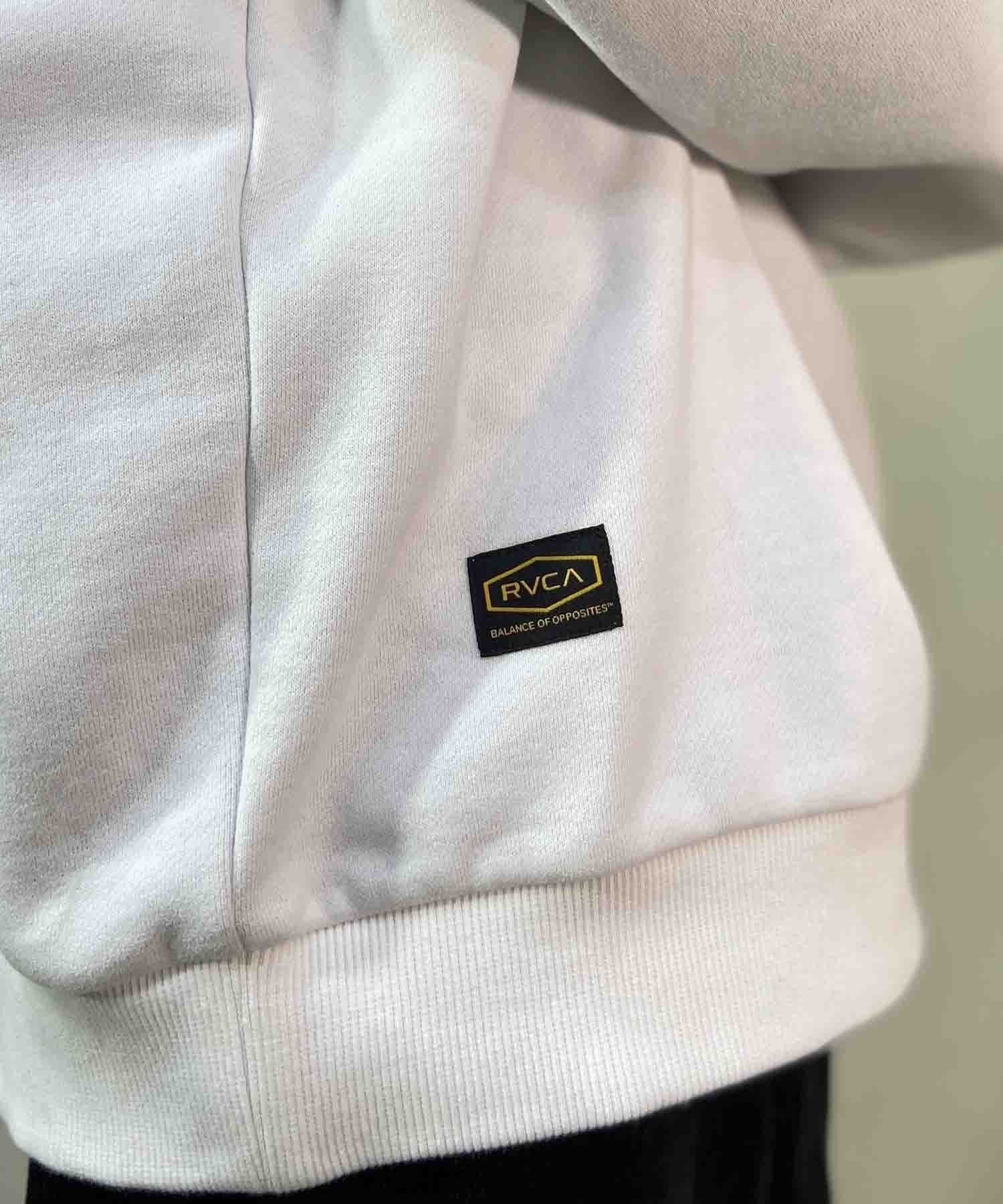 【クーポン対象】RVCA/ルーカ BIG RVCA CR メンズ トレーナー クルーネック スウェット オーバーサイズ 裏起毛 BD042-151(BLK-S)