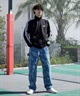 adidas/アディダス メンズ トラックジャケット ジップアップ ワンポイント ダブルニット BXF58(GY/PU-M)