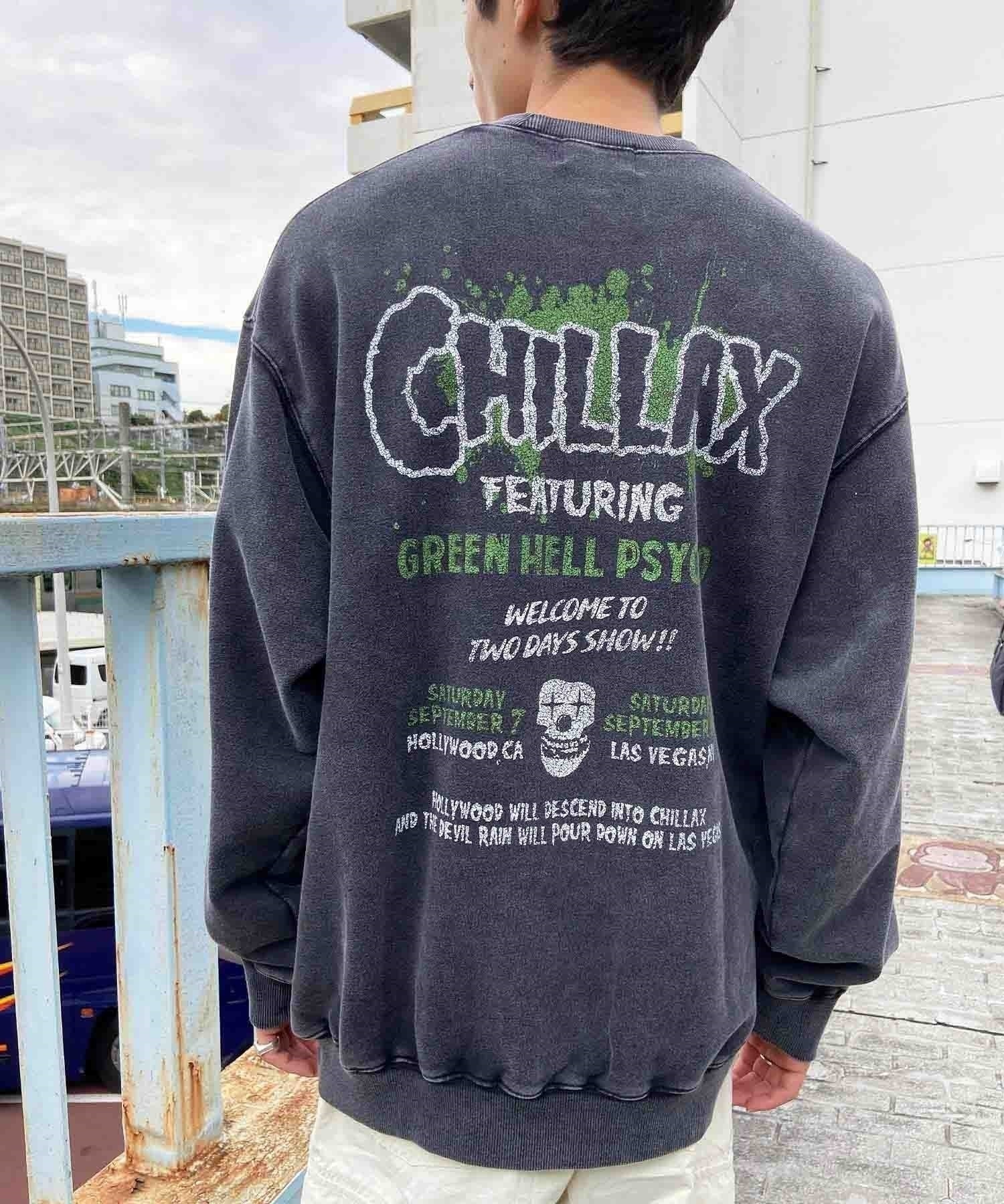 CHILLAX/チラックス メンズ スウェットトレーナー バンドTEE オーバー