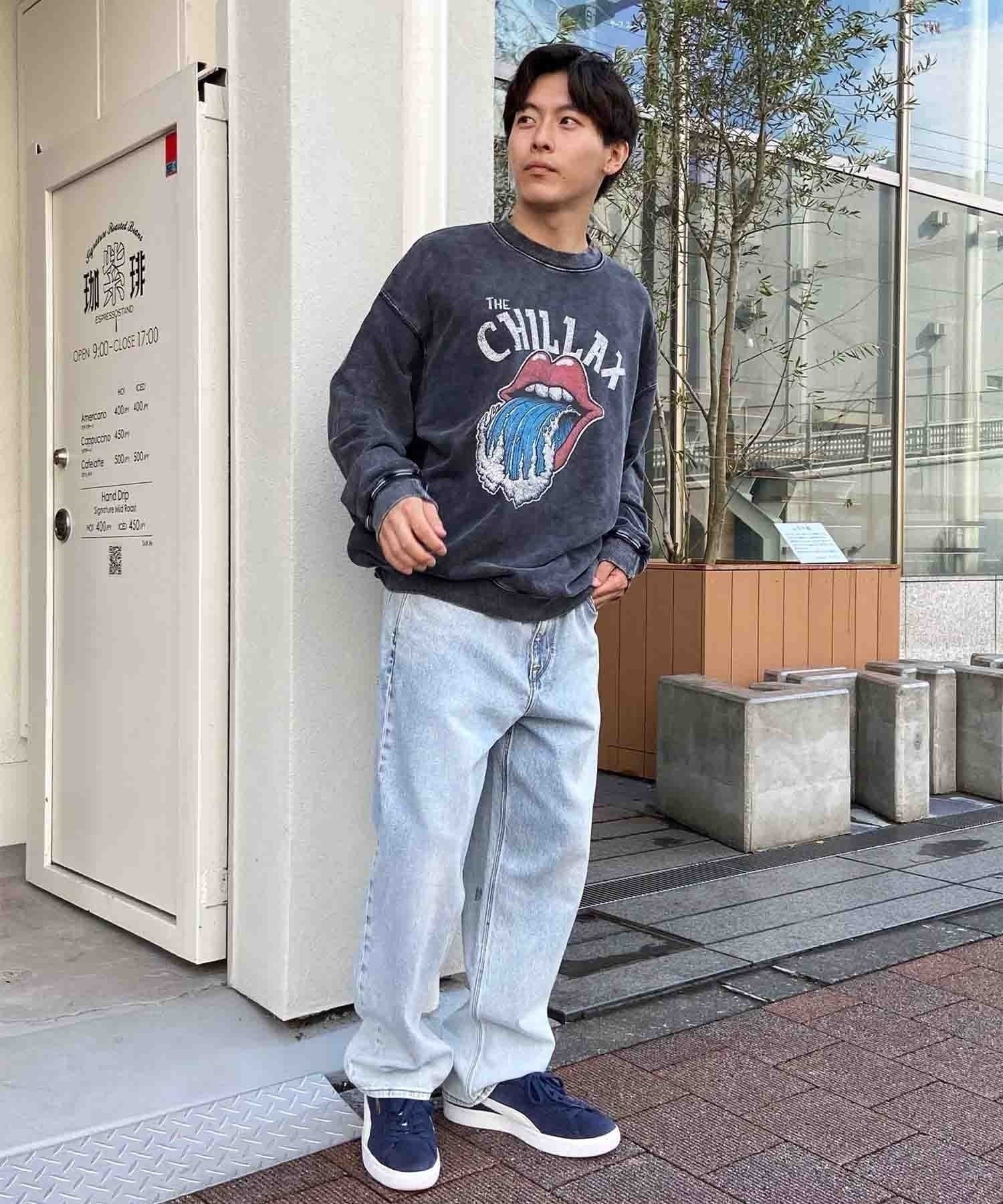 CHILLAX/チラックス メンズ スウェットトレーナー バンドTEE オーバー