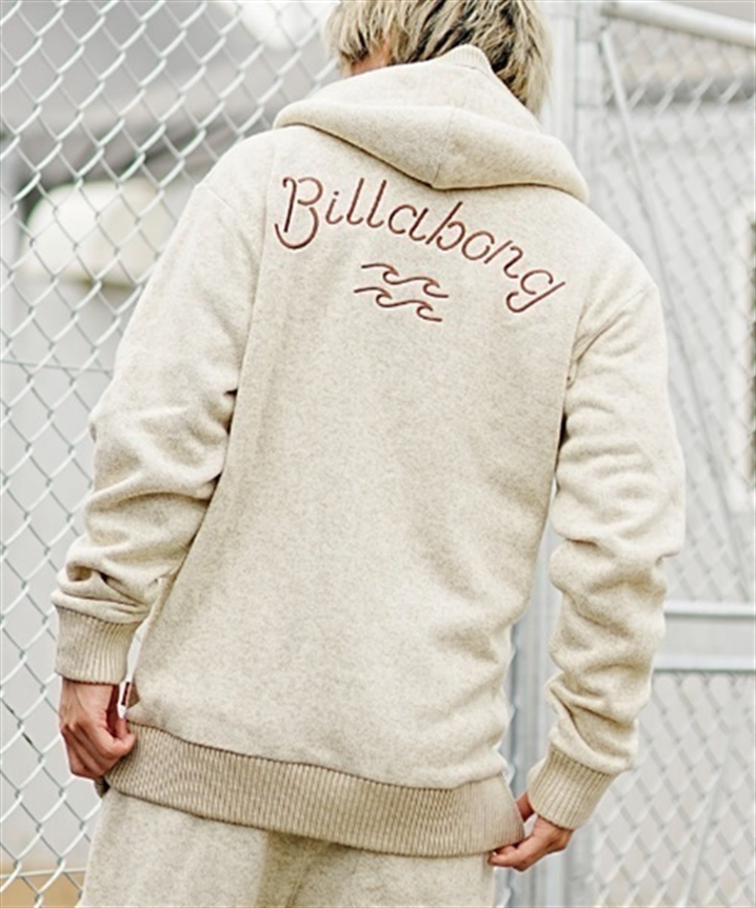 BILLABONG/ビラボン KNIT FLEECE ニット フリース ジップアップ パーカー 裏起毛 セットアップ対応 BD012-024(OFW-M)