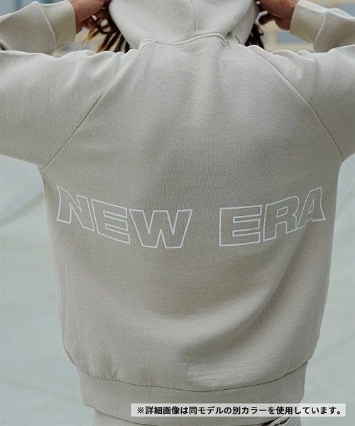 NEW ERA/ニューエラ TECHSWEAT WIDE POH WORDM パーカー プルオーバー バックプリント 撥水 セットアップ対応 14107837(GRY-M)