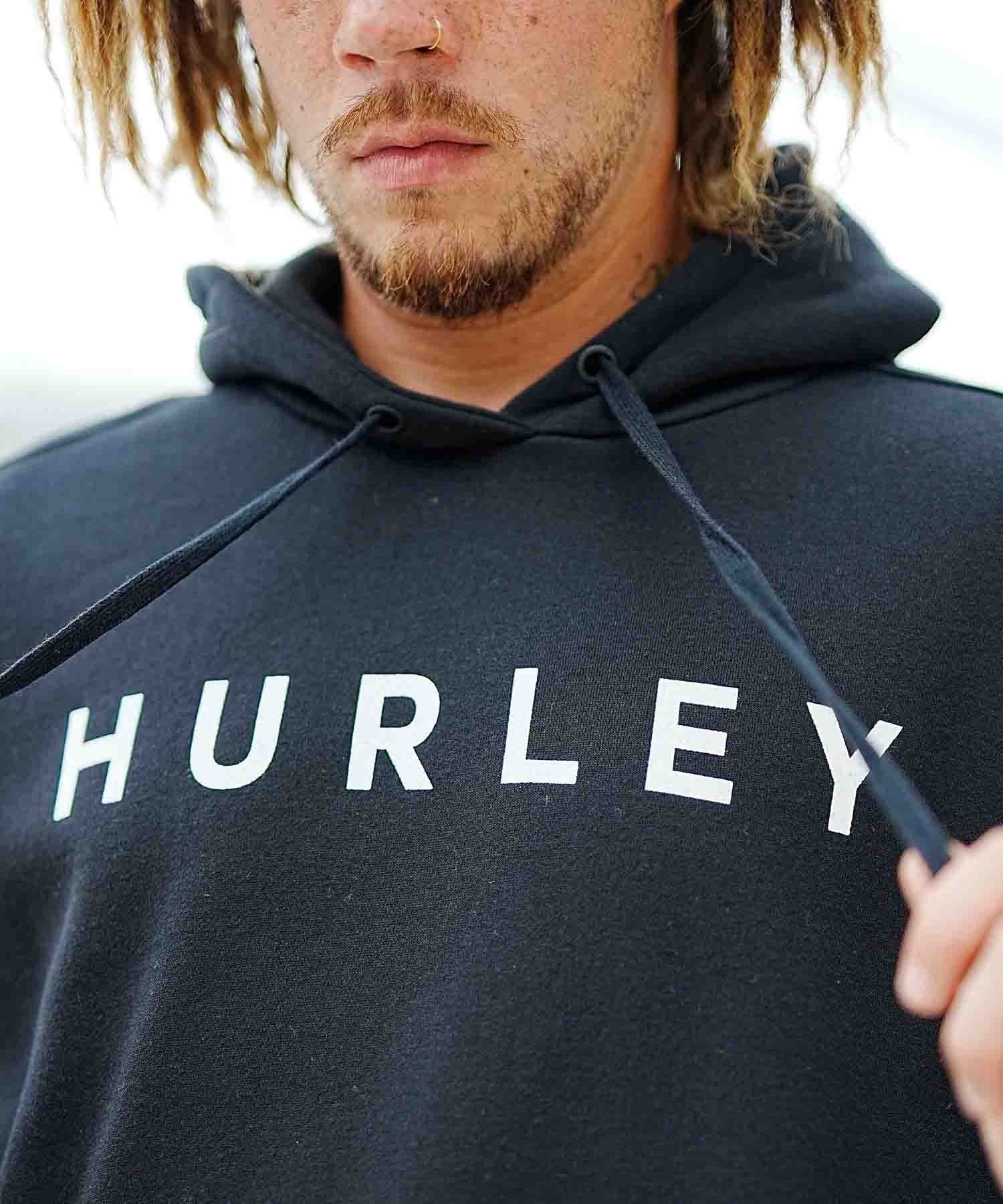 Hurley/ハーレー メンズ パーカー オーバーサイズ プルオーバー 裏起毛 MFF2312018(BLK-M)