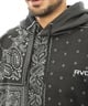 RVCA/ルーカ PATCHWORK BANDANA HOODIE メンズ パーカー プルオーバー スウェット ペイズリー柄 防風 撥水 セットアップ対応 BD042-045(GRY-S)