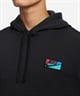 NIKE/ナイキ クラブ+ BB パッチ G プルオーバー L/S フーディ メンズ パーカー スウェット 裏起毛 ブラック FB8440-010(010-M)