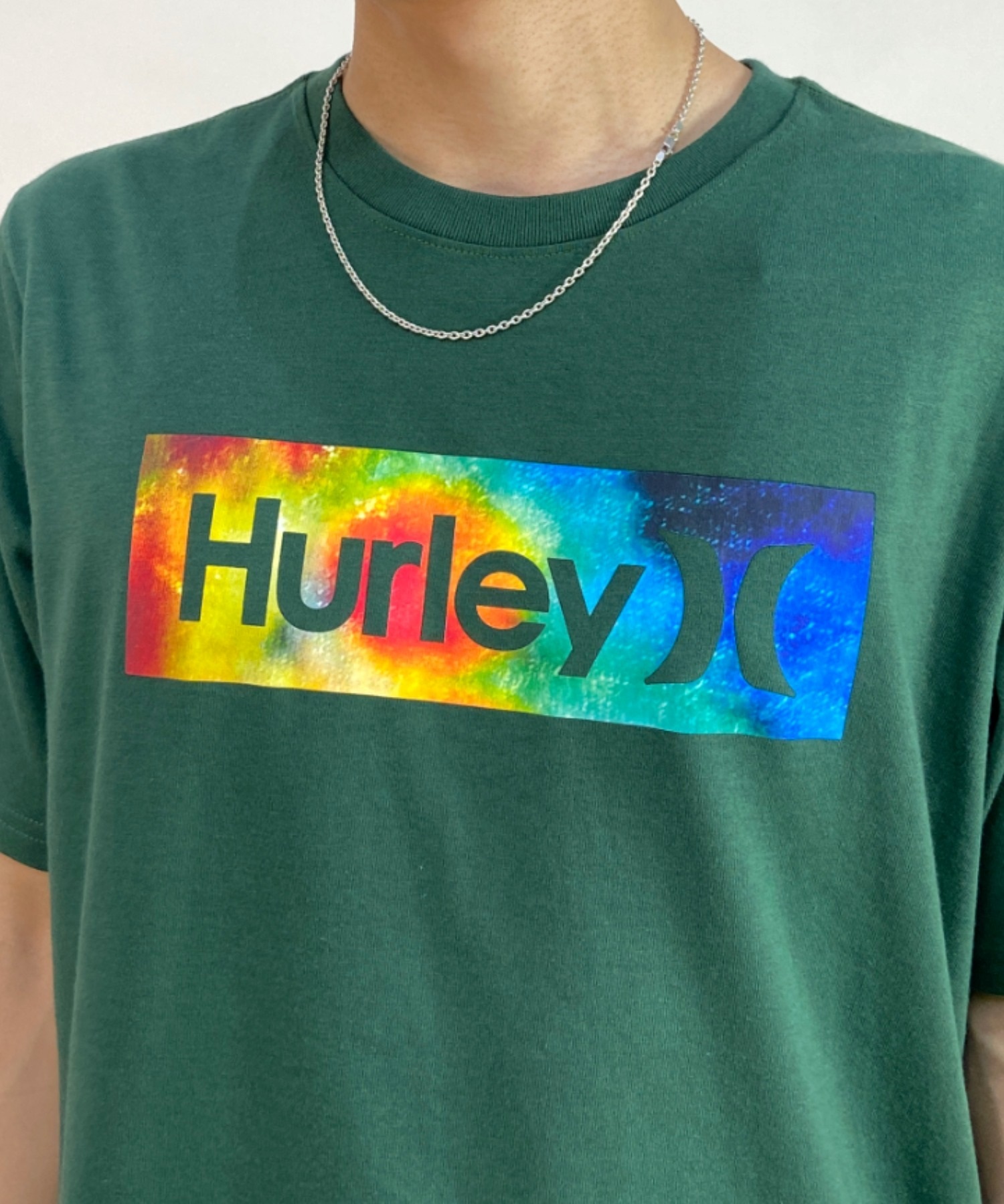Hurley ハーレー MSS2200052 メンズ 半袖 Tシャツ ブランドロゴ バックプリント ムラサキスポーツ限定(DGRN-S)