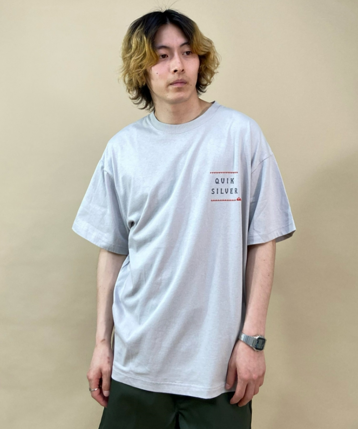 QUIKSILVER クイックシルバー QST222604M メンズ 半袖 Tシャツ カットソー サーフ リゾート 海水浴 ムラサキスポーツ限定(BLK-M)