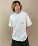 QUIKSILVER クイックシルバー QST222605M メンズ 半袖 Tシャツ オーバーサイズ スクエアロゴ ドロップショルダー ポケット ムラサキスポーツ限定(GRN-M)