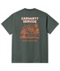 Carhartt WIP/カーハートダブリューアイピー 半袖Tシャツ バックプリント コットン I031756(BK-M)