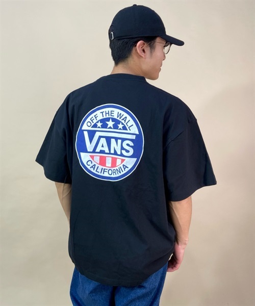 VANS バンズ 123R1010923 メンズ 半袖 Tシャツ ムラサキスポーツ限定 KK1 B24(WHITE-M)