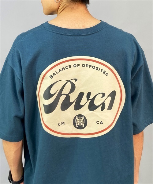 RVCA ルーカ PILS BD041-226 メンズ 半袖 Tシャツ バックプリント KK1 C6(BRK0-M)