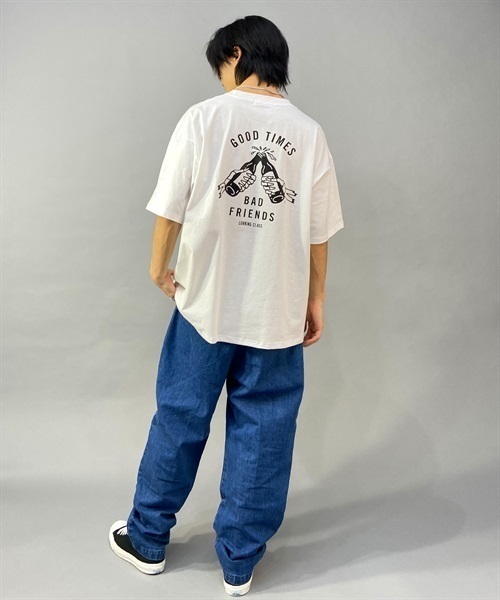 LURKING CLASS ラーキングクラス ST23STM02 メンズ トップス カットソー Tシャツ 半袖 KK1 C23(BLACK-M)